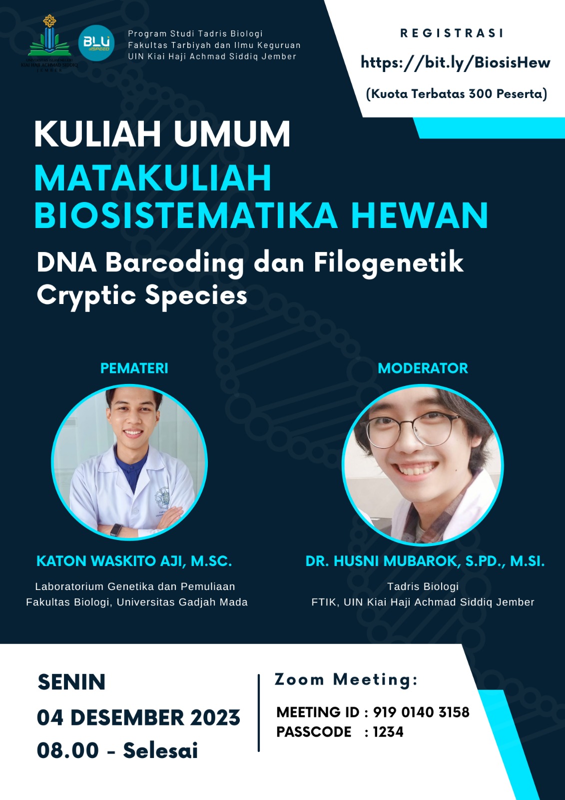 Kuliah Umum DNA Barcoding dan Filogenetik Cryptic Species